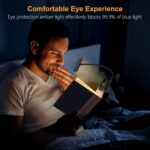 Gritin 19 LED Rechargeable Book Light for Reading in Bed with Memory Function- Eye Caring 3 Color Temperatures,Stepless Dimming Brightness,80 Hrs Runtime Lightweight Clip on Light for Book Lovers - Image 4