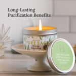 Magnificent 101 Long Lasting Pure White Sage Candle - 6 Oz - 35 Hour Burn Time | Organic, All Natural, Soy Candle to Cleanse Your Home & Calm, Soothe, Use with Sage Smudge Kit - Image 2