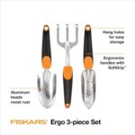 Fiskars 3-in-1 Garden Tool Set - Trowel, Transplanter, Cultivator for Gardening - Lawn and Garden Tools - Black/Orange - Image 2