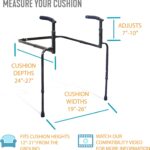 Able Life Universal Stand Assist, Chair Lift-Assist for Elderly, Grab Bar Standing Aid for Seniors, Daily Living Mobility Aid, Brown - Image 2