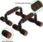 READAEER Push Up Bars Gym Exercise Equipment Fitness 1 Pair Pushup Handles with Cushioned Foam Grip and Non-Slip Sturdy Structure Push Up Bars for Men & Women - Image 3