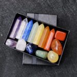 Chakra Crystal Stones Healing Kit, Healing Crystal Wands Crystals Points Reiki, 7 Chakra Set Tumbled Stones Reiki Chakra Meditation Therapy - Image 9