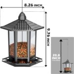Birdream 2 Pack Bird Feeders for Outdoor Hanging, Retro Pagoda Design Fun Installation Bird Feeder, Attracting Wild Birds Chickadees Goldfinches Cardinals Finches and Sparrows - Image 4