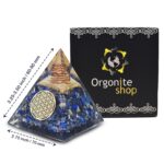 Lapis Lazuli Pyramid – Handmade Healing Crystal for Meditation, Reiki, Chakra Balancing, Spiritual Growth & Inner Truth – Natural Orgonite Energy Generator for Positivity & Focus - Image 7