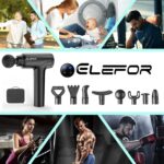 Massage Gun Deep Tissue,Percussion Massager Gun for Athletes Muscle Massage Gun for Pain Relief with 8 Massage Heads & 20 Speeds (Matte Black) - Image 8