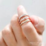Personalized Name Ring, Custom Engraved Stacking Ring, Dainty Jewelry Gift for Women, Mother's Day Gift for Her, Birthdays, Bridesmaids, Friends, Moms, and Grandmas - RF1-D - Image 6