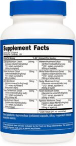 Nutricost Mushroom Complex Supplement, 120 Capsules - 10 Mushroom Blend (with Reishi, Maitake, Shiitake, Lion's Mane, and More) - Non-GMO and Gluten Free - Image 5