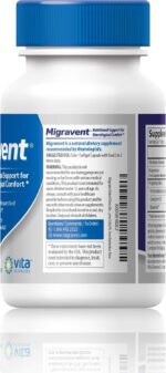 Vita Sciences Migravent Migraine Relief Supplement w/Vitamin B2, Riboflavin, Magnesium, Coenzyme CoQ10, PA-Free Butterbur, Bioperine, Premium Herbal Extracts 60 Count - Image 4