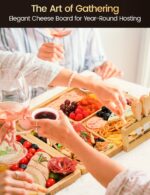 Charcuterie Boards Gift Set, Chezerra Bamboo Cheese Board Set, Folding Cheese Board with Knife Set, Unique White Elephant Gift, House Warming Gift, Wedding Gift, Portable Outdoor Cheese Plate - Image 6