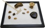 Zen Sand Garden for Desk with Rake, Rocks and Figures (Medium) - Image 6