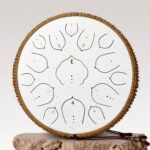Steel Tongue Drum - 14 Inch Tongue Drum Instrument - 15 Notes Hand Pan Drums with Music Book, Handpan Drums Instrument Mallets and Carry Bag, D Major White - Image 2