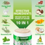 Саnnаbі Rеlіеf Hemp Cream Maximum Strength 10.8 FL. OZ — Relieve Muscles, Joints, and Back Target Area — 10-in-1 Potent Formula | Body Gel Infused with Hemp Oil, Menthol, Rosemary, Calendula - Image 5