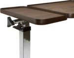 Vaunn Medical Adjustable Tilt Overbed Bedside Table with Wheels for Hospital and Home Use - Image 3