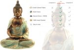 7.5" Gold Buddha Statue for Home Decor - Serene Meditation Decor, Zen-Inspired Buddha Sculpture with Blessing Services Included - Image 2