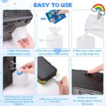SHCKE Automatic Bubble Machine Upgrade Bubble Blower with 2 Fans, 20000+ Bubbles Per Minute Bubbles for Kids Portable Bubble Maker Operated by USB or Batteries for Outdoor Wedding Birthday Easter - Image 8