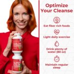 Health Plus Super Colon Cleanse 15 Day Supply of Gentle Gut Cleanse Detox, Psyllium Husk, Probiotics for Constipation Relief & Digestive Support, 60 Capsules - Image 4