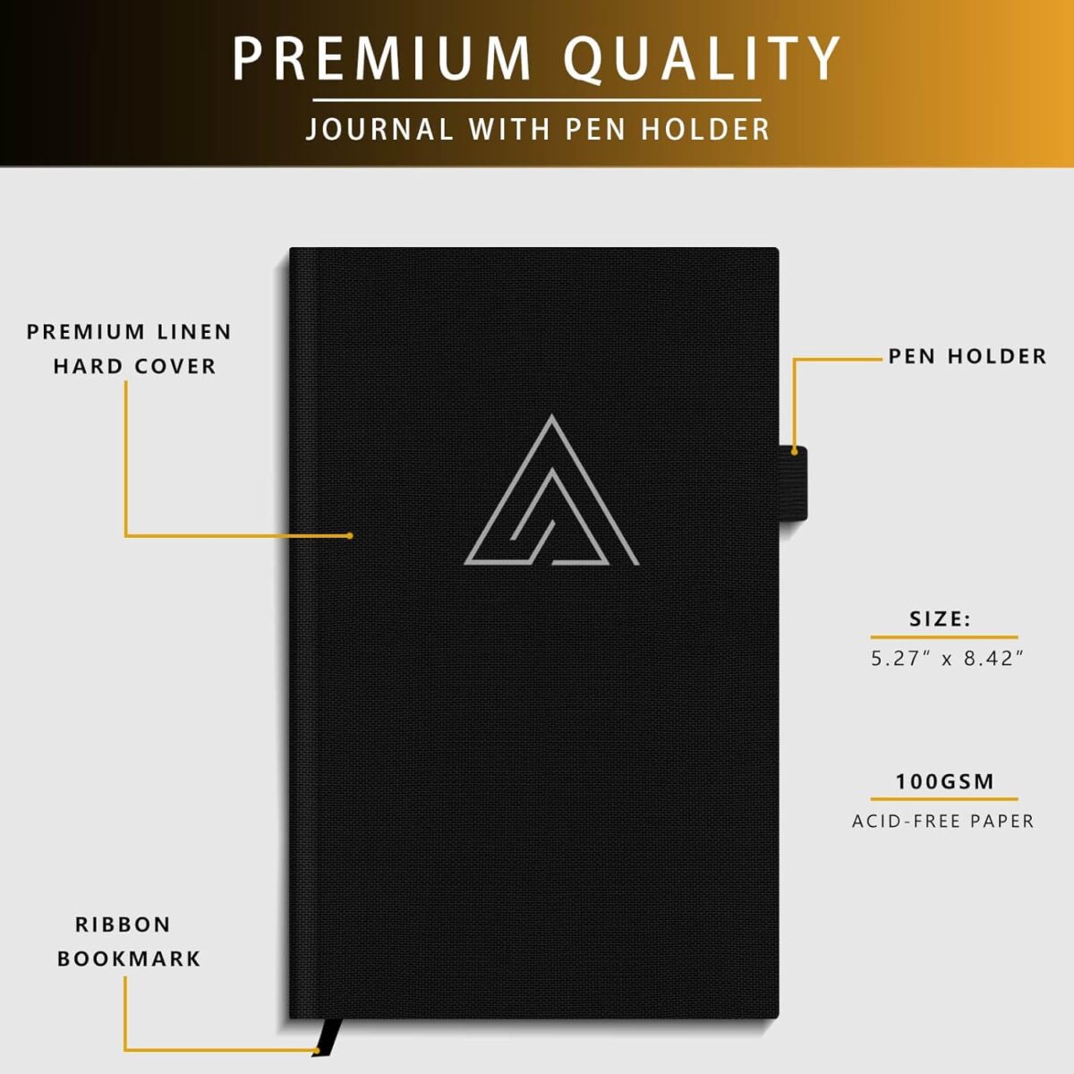 Self-Mastery Journal for Men - Gratitude and Productivity Journal for More Happiness, Positivity, Growth, Mindfulness, Self Care and Reflection - Guided Inspirational Jour nal for Men & Women (Black) - Image 3