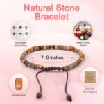 Inspirational Gifts Bracelets for Women Healing Natural Stone Bracelets - Get Well Soon Gifts for Women Best Friends Sister Girls - Life is Tough But So are You Bracelet - Image 4