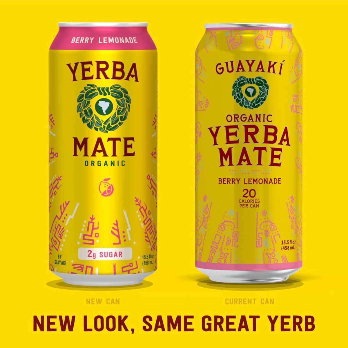 Guayakí Yerba Mate, Organic Energy Drink Alternative, Berry Lemonade, Low Sugar, 150mg Natural Caffeine, Better for You Energy & Focus, No Jitters or Crash, 15.5 Oz (Pack of 12) (Packaging May Vary) - Image 2