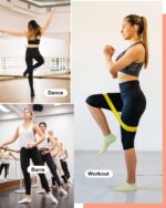 6 Pairs Grip Pilates Socks for Women, Non-slip Yoga Athletic Socks for Barre Ballet Barefoot Workout Hospital - Image 4