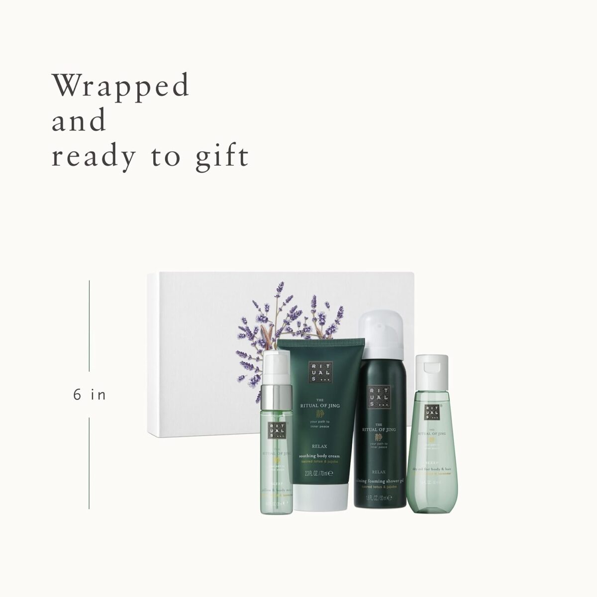 Rituals...The Ritual of Jing Gift Set Small foaming shower gel 50 ml body cream 70 ml Dry Oil 50 ml Pillow & Body Mist 20 ml - Image 3
