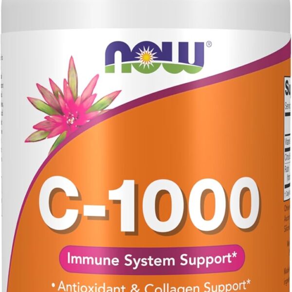 NOW Foods Supplements, Vitamin C-1,000 with 100 mg of Bioflavonoids, Antioxidant Protection*, 250 Veg Capsules