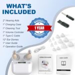 Hearing Aids with Long-Lasting Charging Case, Invisible Hearing Aids for Seniors with Smart Noise Cancellation, Completely-In-Canal Hearing Aid Devices, Easy Control - Image 7