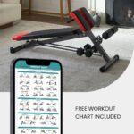 Finer Form Multi-Functional Weight Bench for Full All-in-One Body Workout – Versatile Adjustable Workout Bench for Home Gym. Fitness equipment perfect for Back HyperExtension, Bench Press, Roman Chair Exercise, Sit up. Adjusts to Decline or Flat Bench. - Image 6