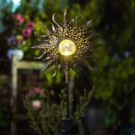 TAKE ME Sun Solar Lights Garden Outdoor Waterproof Metal Decorative Stakes for Patio Yard Walkway LawnPatio Mothers Day Gifts Mom Wife Grandma (Sun) - Image 6