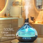 500 ML Essential Oil Diffuser, Upgrade Aroma Diffuser for Large Room, Aromatherapy Diffuser Humidifier with Remote Control 14 Color Lights 4 Timer Setting Auto Shut-Off - Image 2