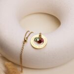Birthstone Necklace for Mom 1 to 5 Kids Names and Birth Month Stones, Custom Family Jewelry for Women, Personalized Birthday Day, Mother's Day Gift for Wife Girlfriend, Grandma, 18k Gold Plated - Image 7