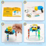 STEM Robotics Kits for Kids Age 8-12 8-10, Science Kits for Kids 5-7, STEM Toys for Boys Age 6 7 8 9 10 12 13 14 Girls Boys Birthday Gifts, Robot Building Crafts 6-8 Engineering Motor Set - Image 6
