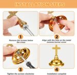 Zonon 2 Sets Incense Burner with Tong, Gold Frankincense Charcoal Incense Stand Holder, Ideal for Yoga, Spa, Aromatherapy, Home and Christian Church Censer - Image 3