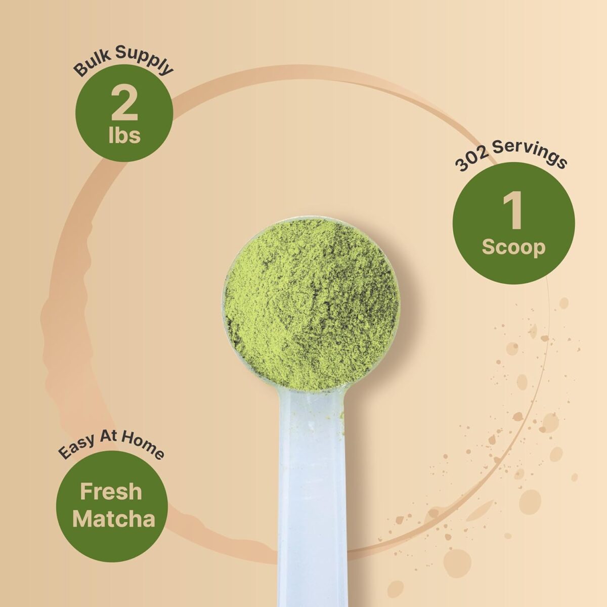 Organic Matcha Green Tea Powder, 2 Pounds | Unsweetened with Zero Sugar, Culinary Grade, Potent Early Harvest, Fine Stone Ground – Vegan, All Purpose, Great for Matcha Latte - Image 4