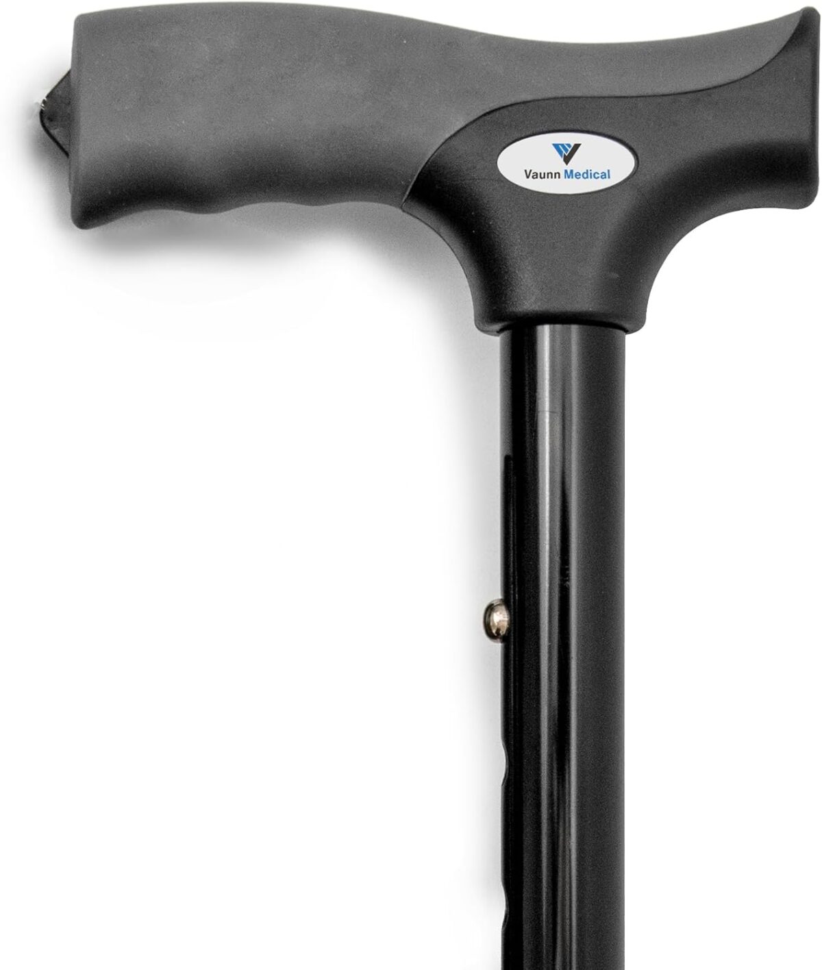 FSA/HSA Eligible, Vaunn Medical Easy Grip Height Adjustable Folding Cane/Walking Stick with Strap/Pouch- Compact, Portable, and Safe Walking Assistant- Non-Slip Grip Handle- Men, Women, Elderly - Image 3