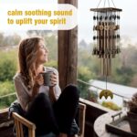 Wind Chimes for Outside, 30"Memorial Wind Chimes with 24 Copper Tubes and 16 Copper Bell for Garden,Patio,Window Wind Chime Hanging Decoration,Bronze Memorial Sympathy Wind Chimes Gifts for Mom - Image 4