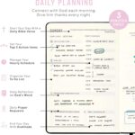Faith Planner 6 Month Undated 2025 Christian Planner, Prayer Journal & Gratitude Journal | A5 Pink Leather Planner with Monthly, Weekly & Daily Scheduling & Bible Verses - Image 3