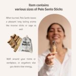 Luna Sundara Palo Santo Sticks from Peru Sustainably Wild Harvested Quality Hand Picked 100 Grams Authentic Smudge Sticks Includes a Reusable Drawstring Bag. - Image 3