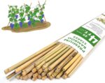 Plant Stakes,4FT Longer Sturdy Natural Bamboo Garden Stakes,GAGINANG 25Pcs Bamboo Sticks Trellis Support for Tomato, Vegetables Beans Trees Climbing Plants