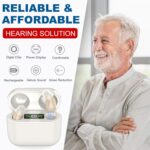 Hearing Aids with Long-Lasting Charging Case, Invisible Hearing Aids for Seniors with Smart Noise Cancellation, Completely-In-Canal Hearing Aid Devices, Easy Control - Image 5