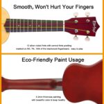 Everjoys Soprano Ukulele Beginner Pack-21 Inch w/Rainbow String Free Online Lesson Gig Bag Fast Learn Songbook Digital Tuner Pick All in One Kit - Image 4