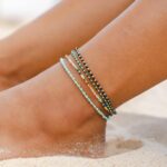 Lotus and Luna 2MM Master Healer Energy Chakra Healing Dainty Anklet Bracelet with Real Stones Jade, Pearl, Rose Quartz, Amethyst, Moonstone - Image 6