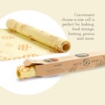 Bee's Wrap Reusable Beeswax Food Wraps Made in the USA, Eco Friendly Beeswax Wraps for Food, Sustainable Organic Cotton Wraps, XXL Cut To Size Wax Paper Roll, Honeycomb - Image 6