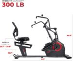 Sunny Health & Fitness Elite Recumbent Cross Trainer & Elliptical Machine with Arm Exercisers for Home Arm/Leg Training, Easy Adjust Seat & Mesh Backrest, Free SunnyFit App Bluetooth Connectivity - Image 6