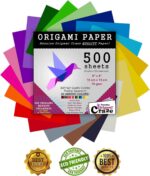 Origami Paper 500 Sheets Premium Quality for Arts and Crafts 6" Square Sheets 20 Vibrant Colours Same Colour on Both Sides 100 Design Ebook Included (See Back of Cover for Download info) - Image 8