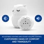 Mindfulness 'Breathing Owl' | 4-7-8 Guided Visual Meditation Breathing Light | 3 in 1 Device with Night Light & Noise Machine for ADHD Anxiety Stress Relief Sleep - Gift for Kids Adult Women Men - Image 6