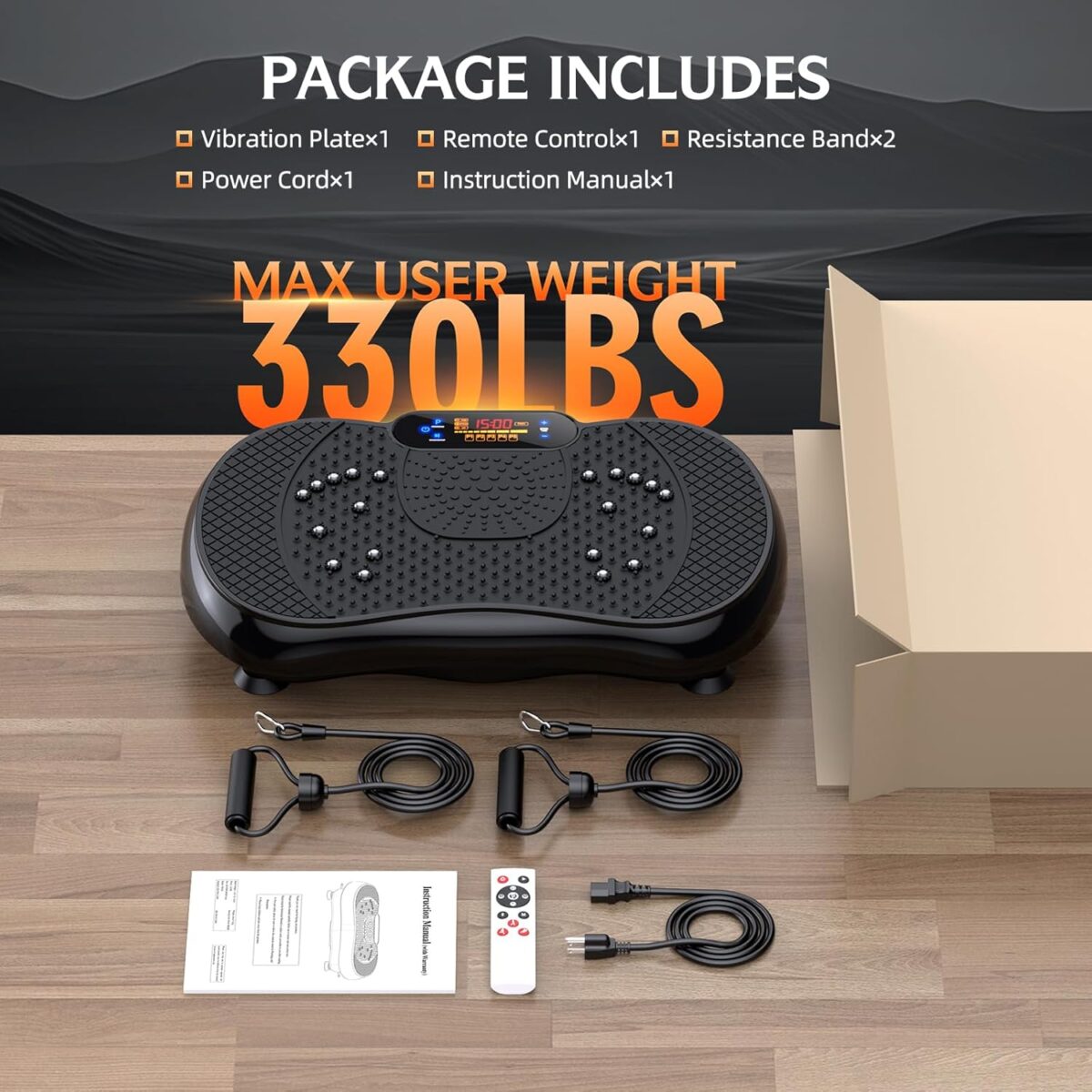 Vibration Plate Exercise Machine, PBYRD Lymphatic Drainage Machine for Weight Loss, Full Body Workout Vibrate Fitness Platform, Helps Toning Shaping Wellness Home Gyms Workout - Max User Weight 330lbs - Image 8