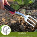 FANHAO Garden Tool Set, 3 Piece Heavy Duty Garden Trowels Cast-Aluminum Garden Hand Shovels with Non-Slip Rubber Grip, Idea for Transplanting, Weeding, Digging and Planting - Image 5