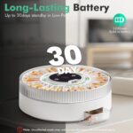 Windtrace Bluetooth Automatic Pill Dispenser for Elderly with Alarm, Smart Pill Dispenser with 31-Slot, Fingerprint& Mechanical Dual Lock Medication Dispenser, Timed Dispenser Machine (Green) - Image 5