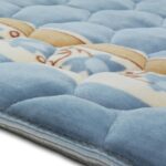 Prayer Rug Muslim Prayer Mat Islamic - Very Thick Prayer Rug Sajadah for Men Women with Islam Prayer Beads Soft and Luxury (Blue Grey) - Image 6